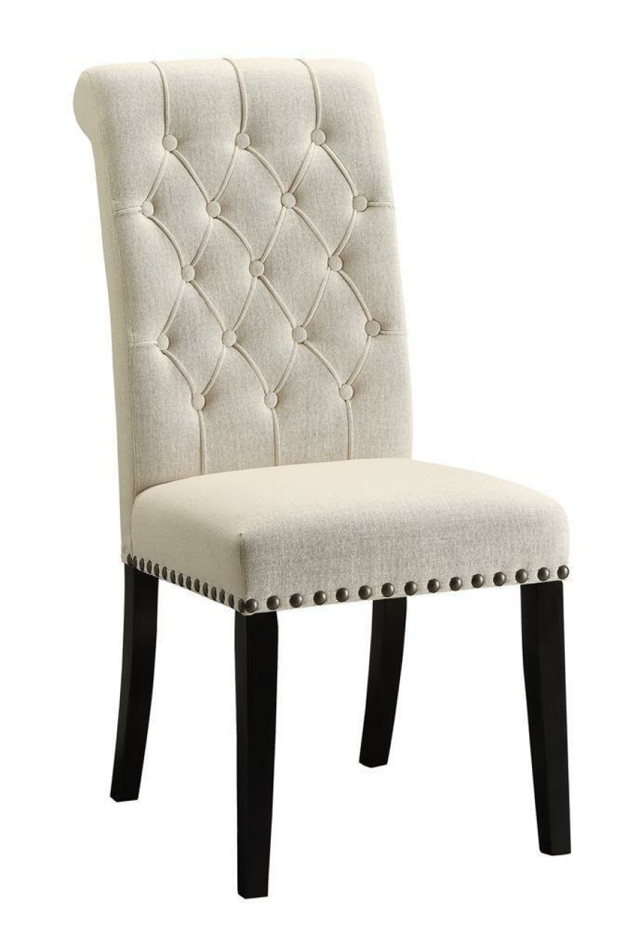 Dining Room Coaster Z2 Premium | Parkins Cream Upholstered Dining Chair