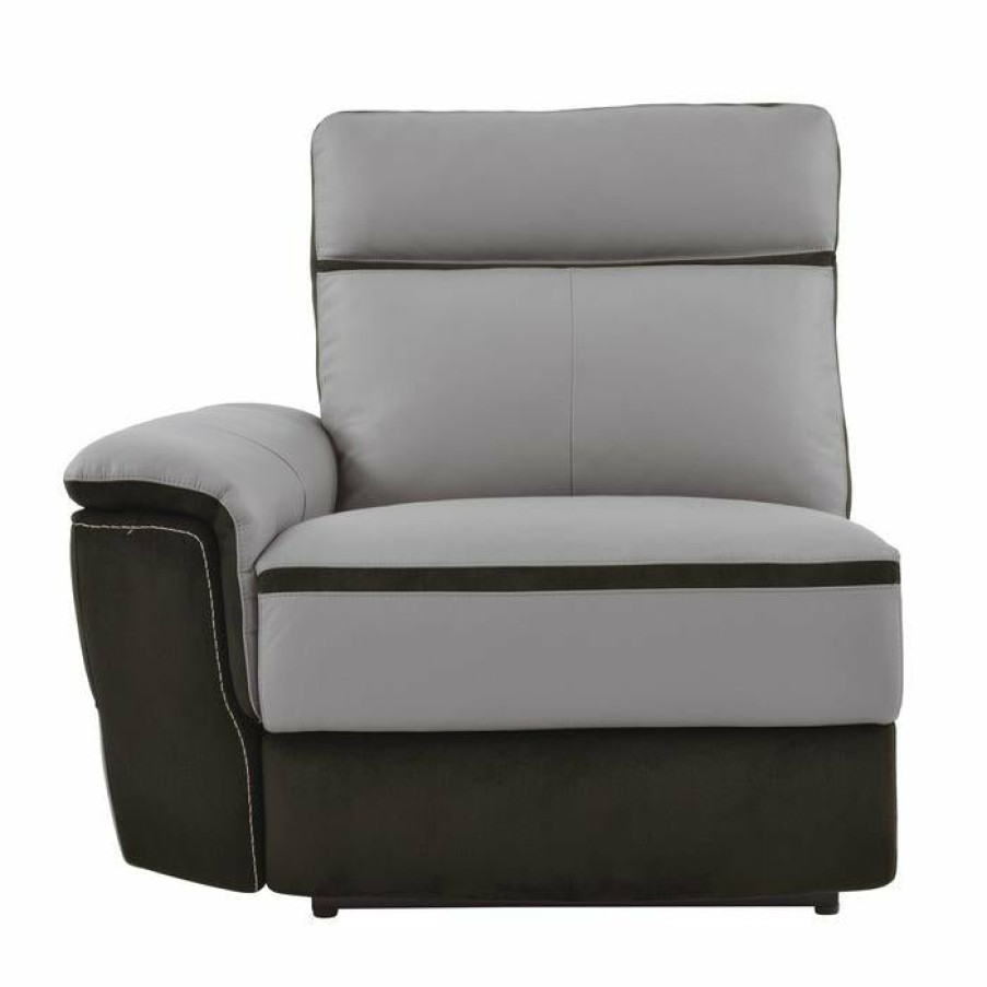 Living Room Homelegance (Homerica East) | Homelegance Furniture Laertes Power Lsf Reclining Chair In Taupe Gray 8318-Lrpw