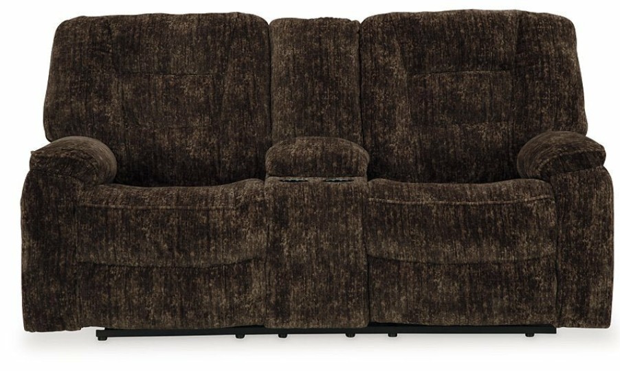 Living Room Ashley Furniture | Soundwave Reclining Loveseat With Console