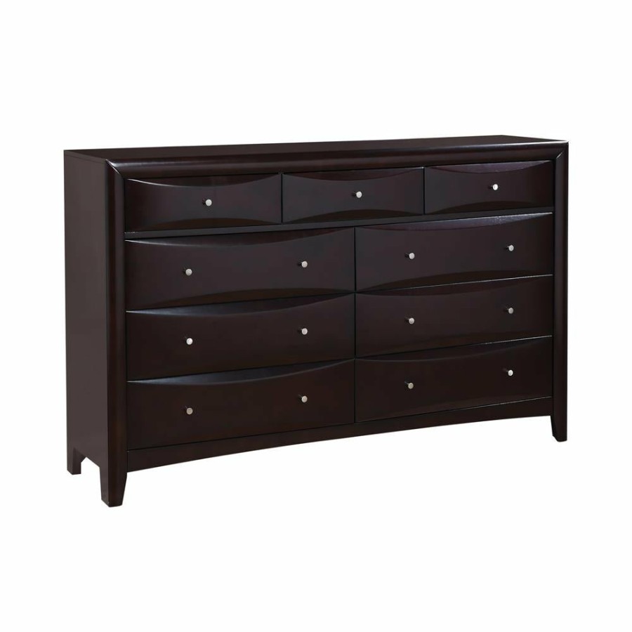 Bedroom Coaster Z2 Premium | Phoenix Transitional Deep Cappuccino Dresser