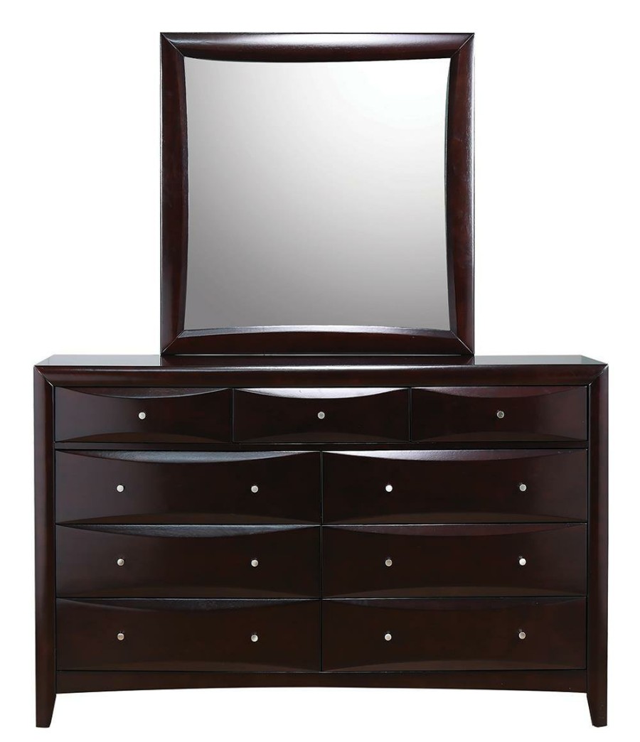 Bedroom Coaster Z2 Premium | Phoenix Transitional Deep Cappuccino Dresser