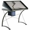 Home Office Coaster Z2 Premium | G800986 Contemporary Glass Top Drafting Desk