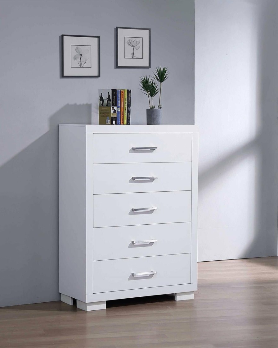 Bedroom Coaster Z2 Premium | Jessica Contemporary Five Drawer Chest