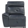 Living Room Homelegance (Homerica East) | Homelegance Furniture Avenue Left Side Reclining Chair In Navy 9469Nvb-Lr