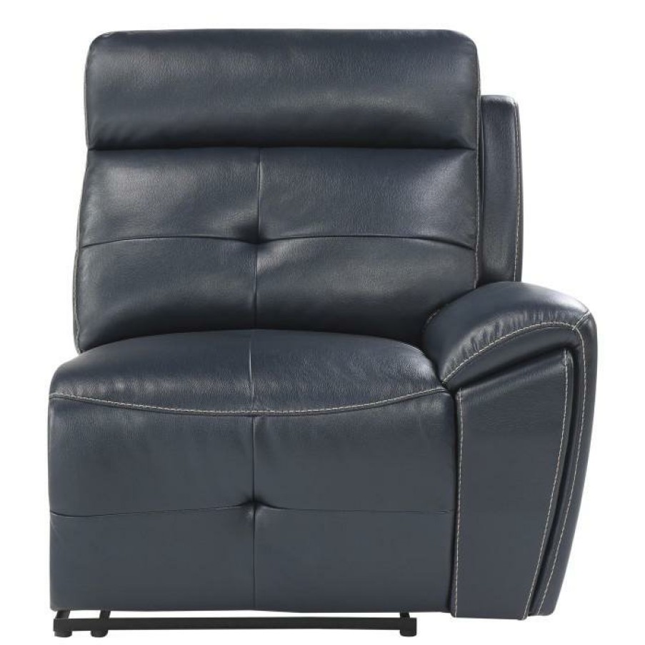 Living Room Homelegance (Homerica East) | Homelegance Furniture Avenue Right Side Reclining Chair In Navy 9469Nvb-Rr