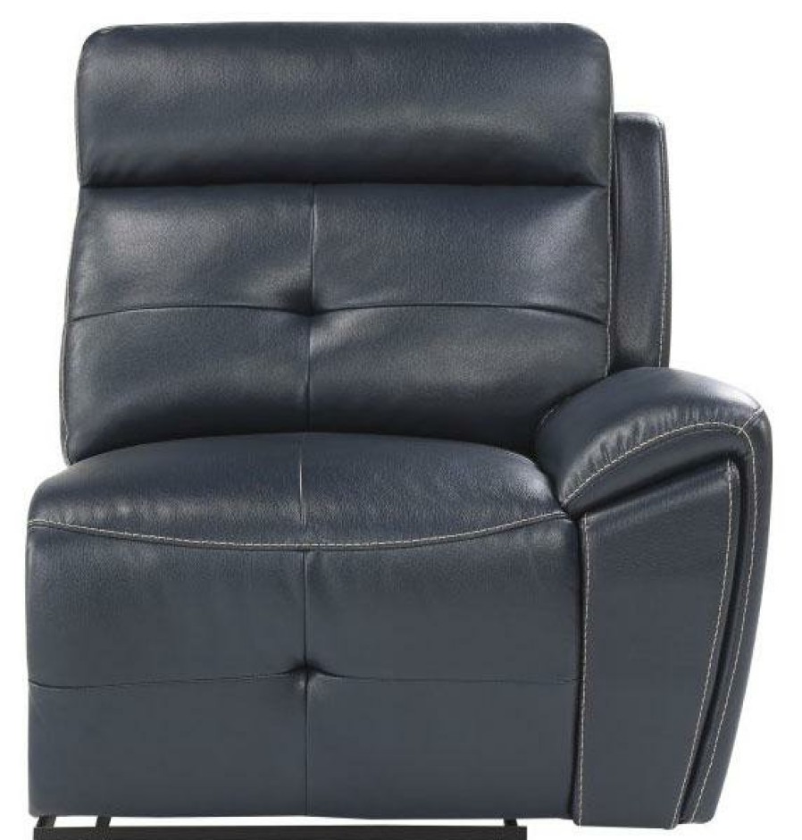 Living Room Homelegance (Homerica East) | Homelegance Furniture Avenue Right Side Reclining Chair In Navy 9469Nvb-Rr