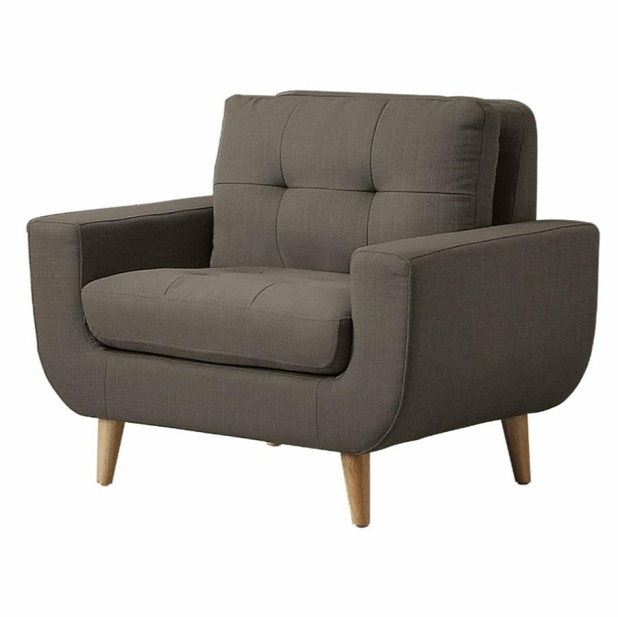 Living Room Homelegance (Homerica East) | Homelegance Furniture Deryn Chair In Gray 8327Gy-1