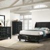 Bedroom Coaster Z2 Premium | Sandy Beach Black King Four Piece Bedroom Set