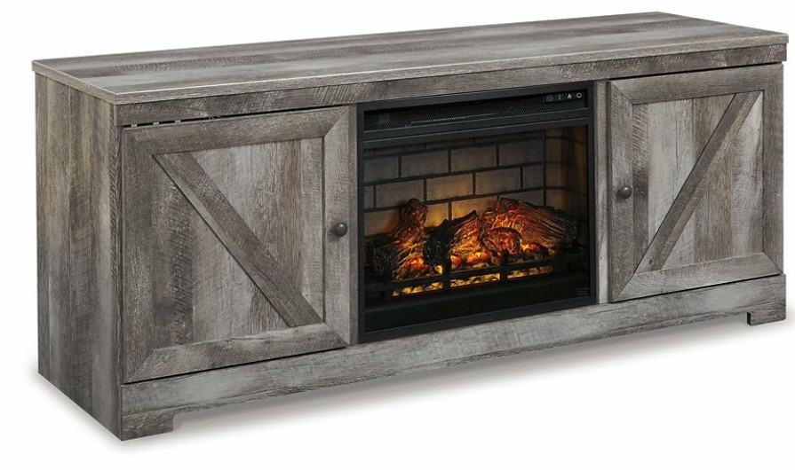 Entertainment Ashley Furniture | Wynnlow 63" Tv Stand With Electric Fireplace