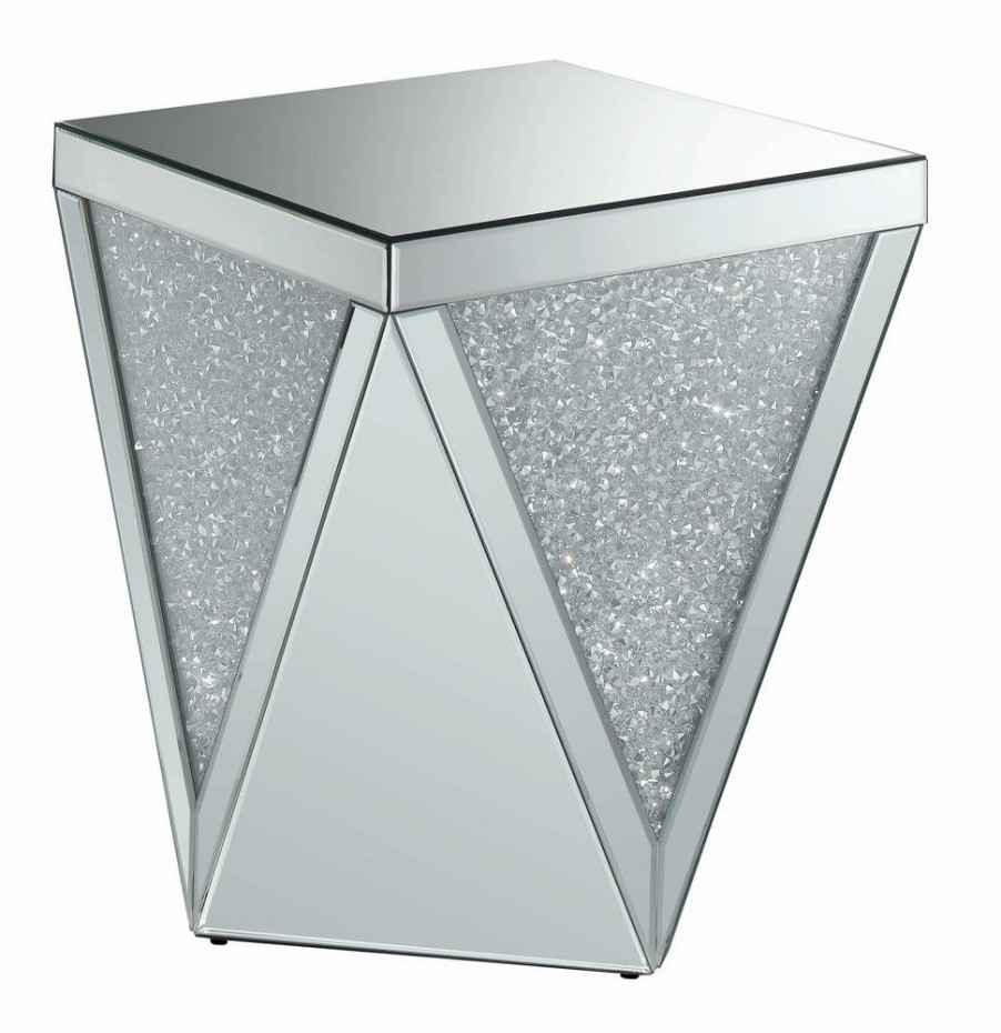 Living Room Coaster Z2 Premium | G722507 Contemporary Silver Side Table