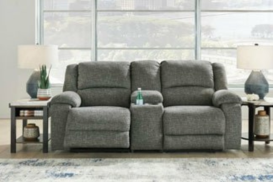 Living Room Ashley Furniture | Goalie 3-Piece Reclining Loveseat With Console