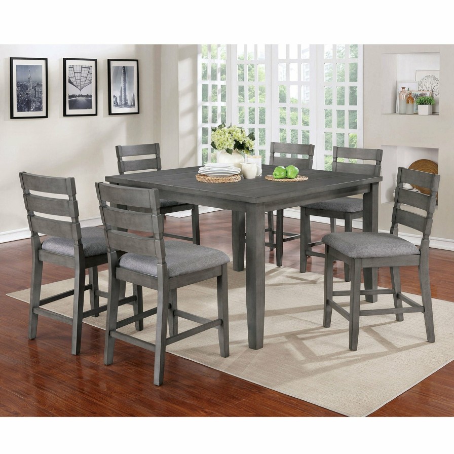 Dining Room FOA East | Viana 7 Pc. Counter Ht. Dining Table Set