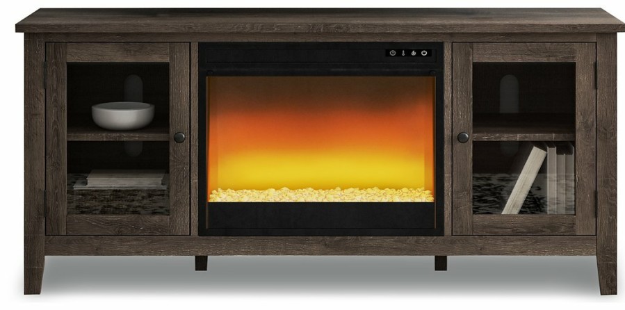 Entertainment Ashley Furniture | Arlenbry 60" Tv Stand With Electric Fireplace