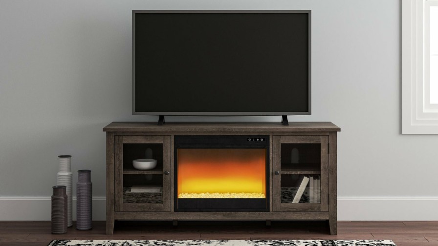 Entertainment Ashley Furniture | Arlenbry 60" Tv Stand With Electric Fireplace