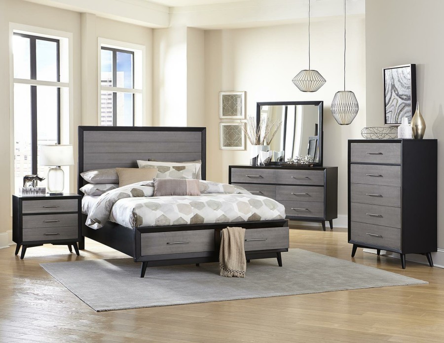 Bedroom Homelegance (Homerica East) | Homelegance Raku 5 Drawer Chest In Gray 1711-9