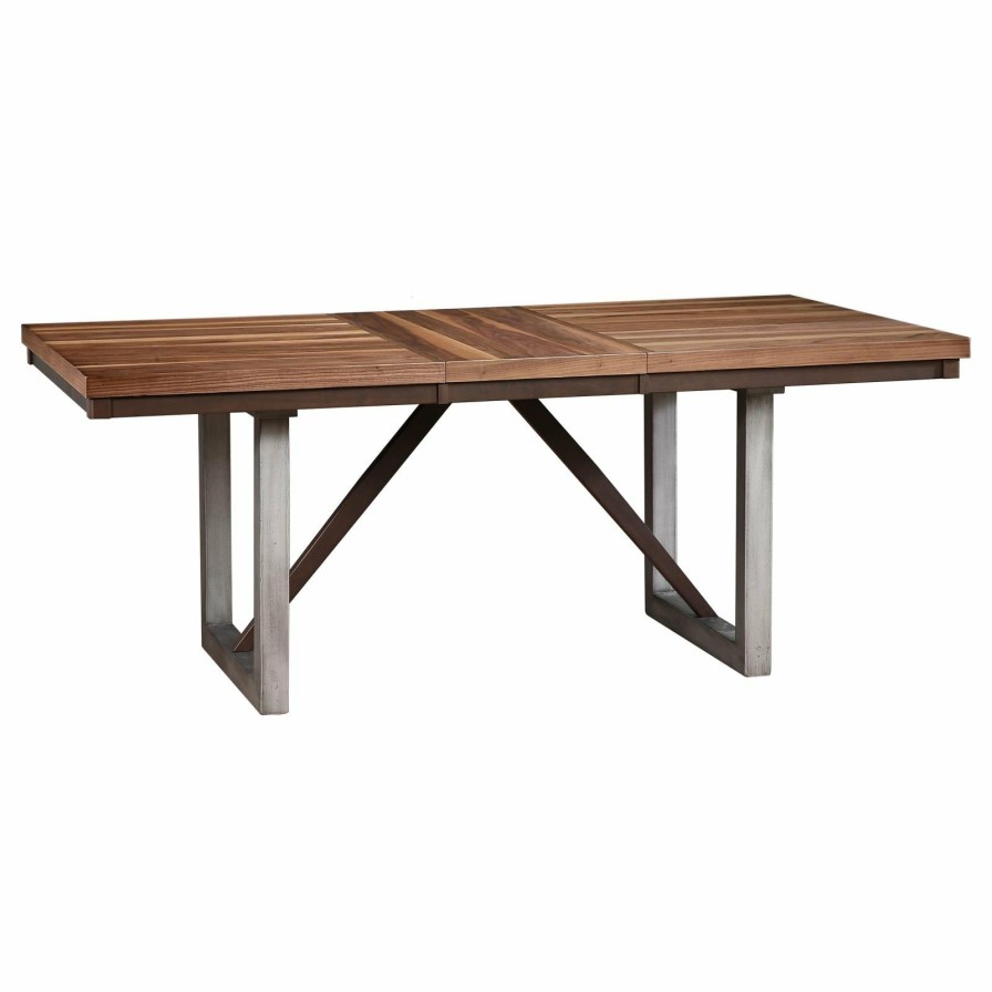 Dining Room Coaster Z2 Premium | Spring Creek Industrial Natural Walnut Dining Table