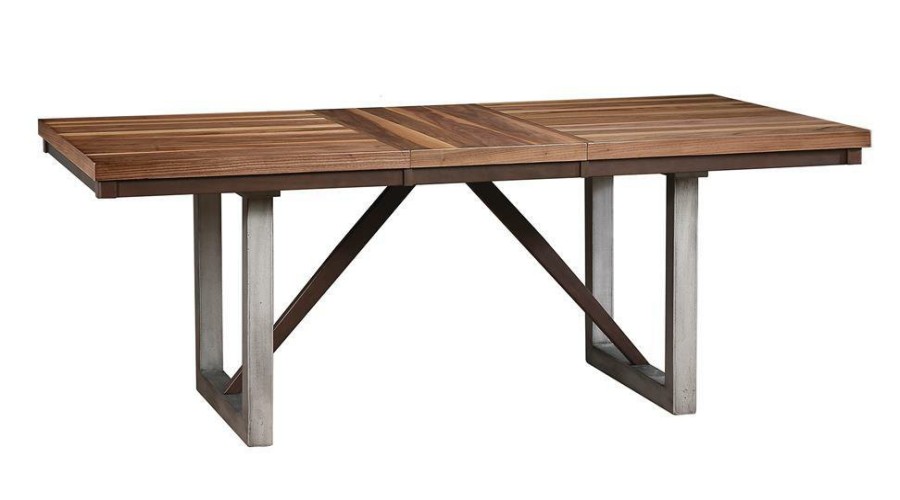 Dining Room Coaster Z2 Premium | Spring Creek Industrial Natural Walnut Dining Table