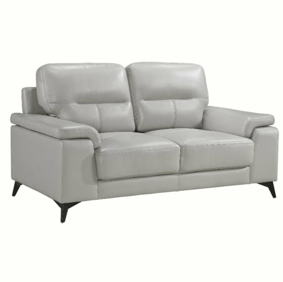 Living Room Homelegance (Homerica East) | Homelegance Furniture Mischa Loveseat In Silver Gray 9514Sve-2