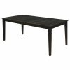 Dining Room Coaster Z2 Premium | Louise Transitional Black Rectangular Dining Table