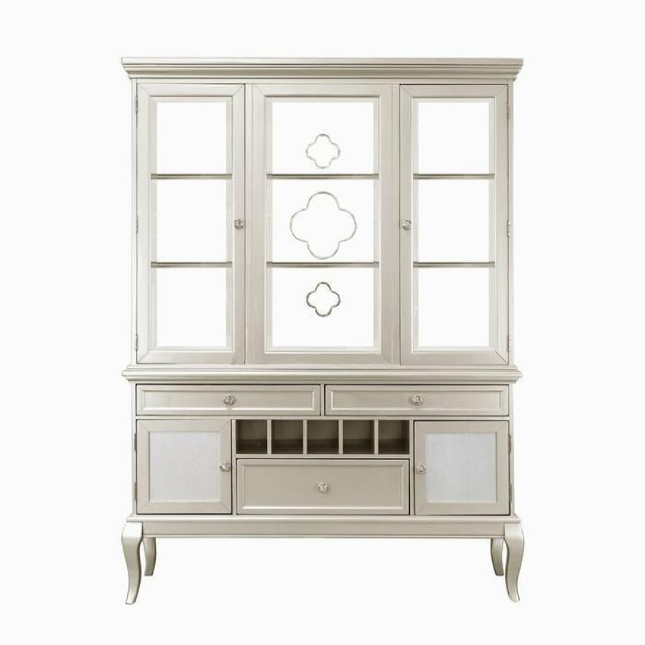 Dining Room Homelegance | Homelegance Crawford Buffet And Hutch In Silver 5546-50*