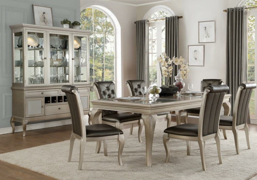 Dining Room Homelegance | Homelegance Crawford Buffet And Hutch In Silver 5546-50*