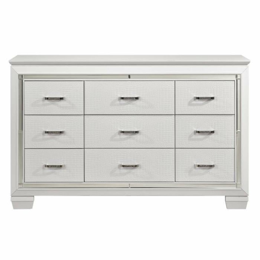 Bedroom Homelegance (Homerica East) | Homelegance Allura Dresser In White 1916W-5