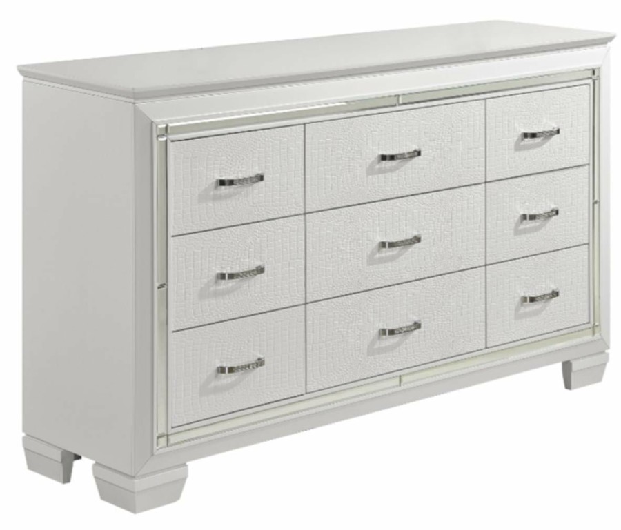 Bedroom Homelegance (Homerica East) | Homelegance Allura Dresser In White 1916W-5