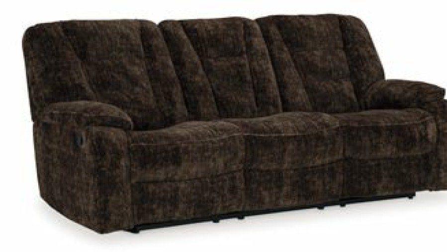 Living Room Ashley Furniture | Soundwave Reclining Sofa With Drop Down Table