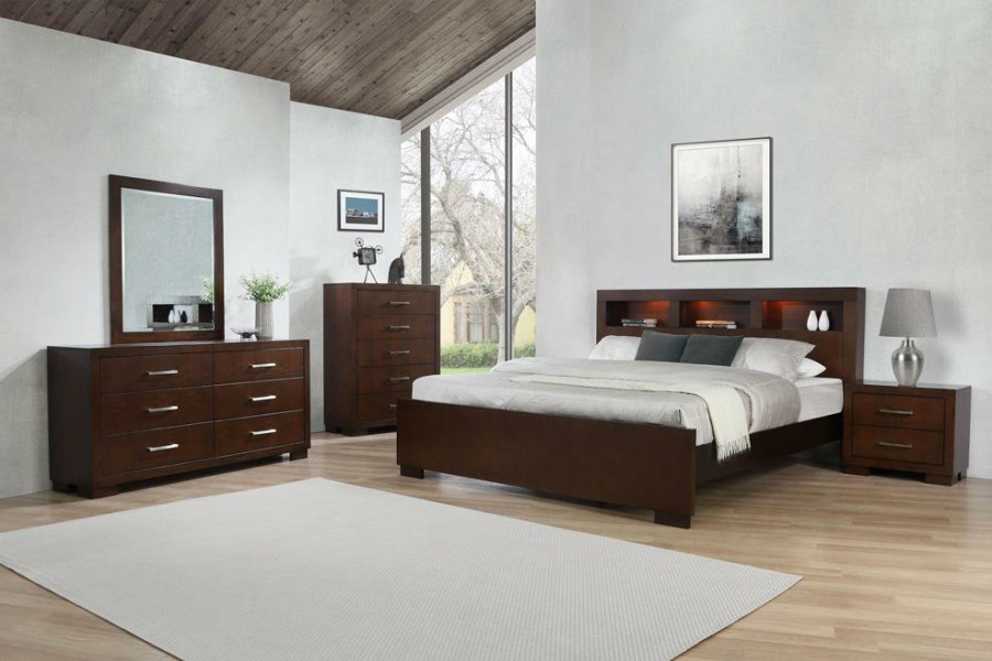 Bedroom Coaster Z2 Premium | Jessica Dark Cappuccino California King Four Piece Bedroom Set With Storage Bed