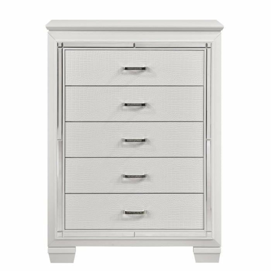 Bedroom Homelegance (Homerica East) | Homelegance Allura Chest In White 1916W-9