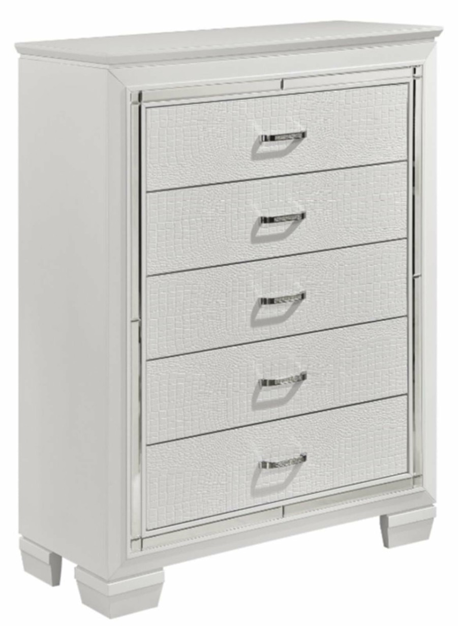 Bedroom Homelegance (Homerica East) | Homelegance Allura Chest In White 1916W-9