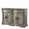 Dining Room ACME | Northville Antique Silver Server (Marble Top)