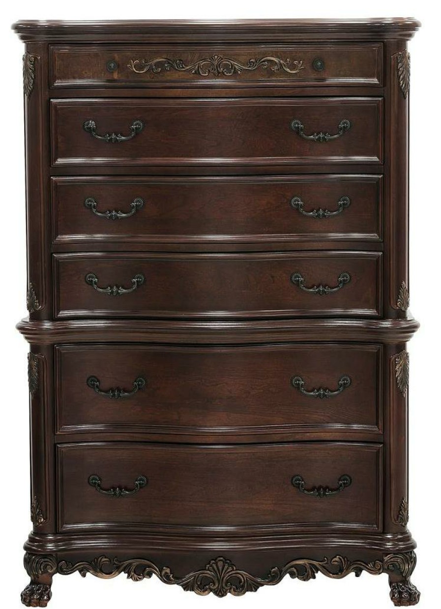 Bedroom Homelegance (Homerica East) | Homelegance Deryn Park 6 Drawer Chest In Cherry 2243-9