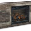 Entertainment Ashley Furniture | Derekson Tv Stand With Electric Fireplace