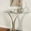 Living Room FOA East | Valo Satin Plated/Black Sofa Table