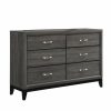 Bedroom Coaster Z2 Premium | Watson Rustic Grey Oak Dresser