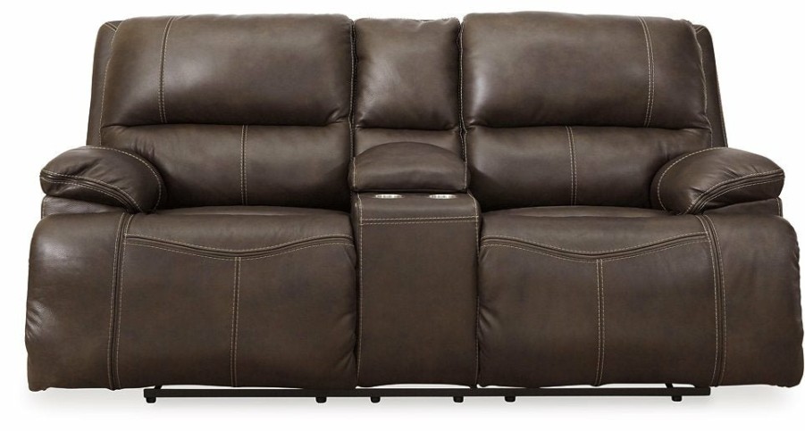 Living Room Ashley Furniture | Ricmen Power Reclining Loveseat With Console