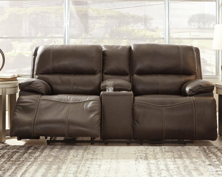 Living Room Ashley Furniture | Ricmen Power Reclining Loveseat With Console