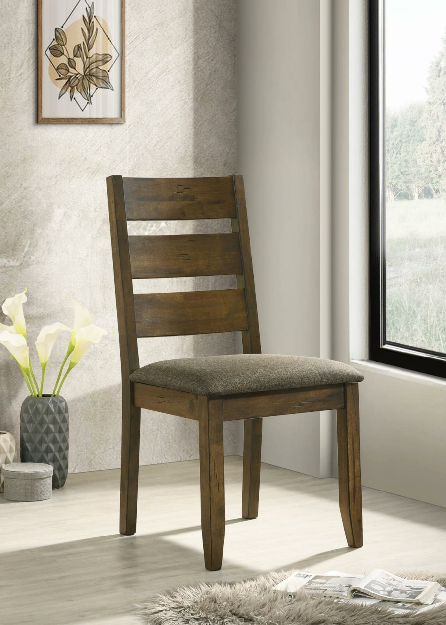 Dining Room Coaster Z2 Premium | Alston Rustic Knotty Nutmeg Dining Chair