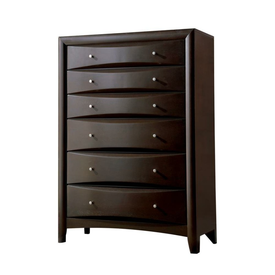 Bedroom Coaster Z2 Premium | Phoenix Cotemporary Six Drawer Chest