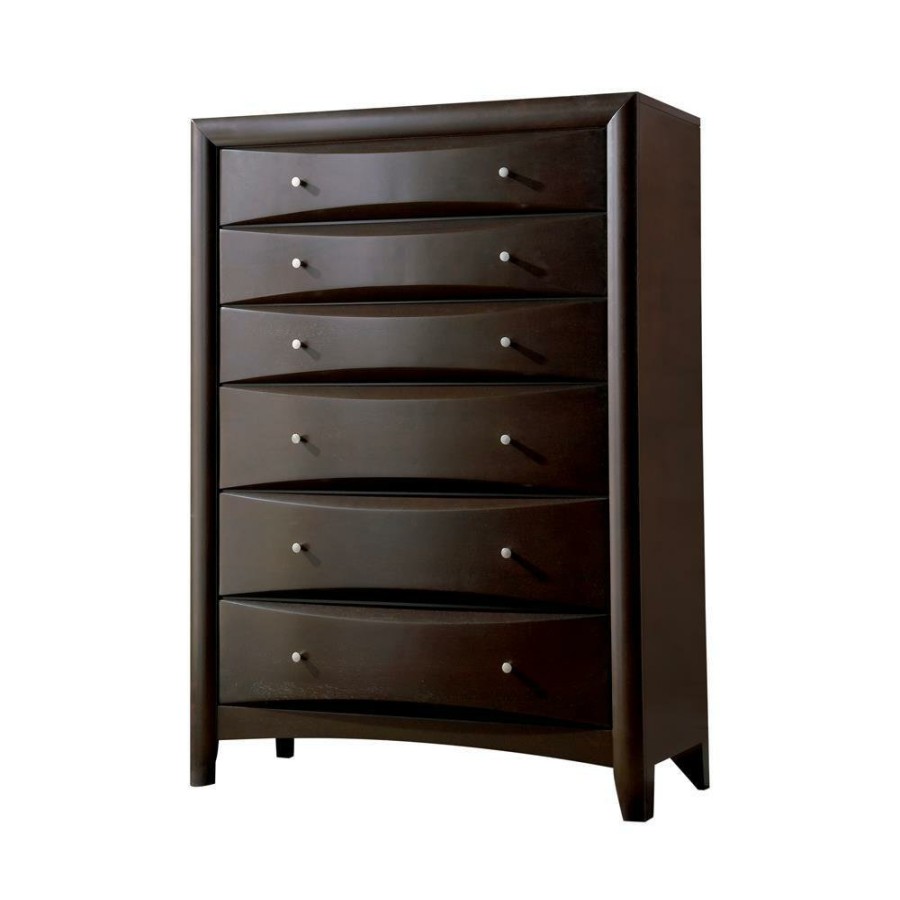 Bedroom Coaster Z2 Premium | Phoenix Cotemporary Six Drawer Chest