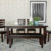 Dining Room Coaster Z2 Premium | 102721 S6 6 Pc Set (Tbl+4Side+Bench)