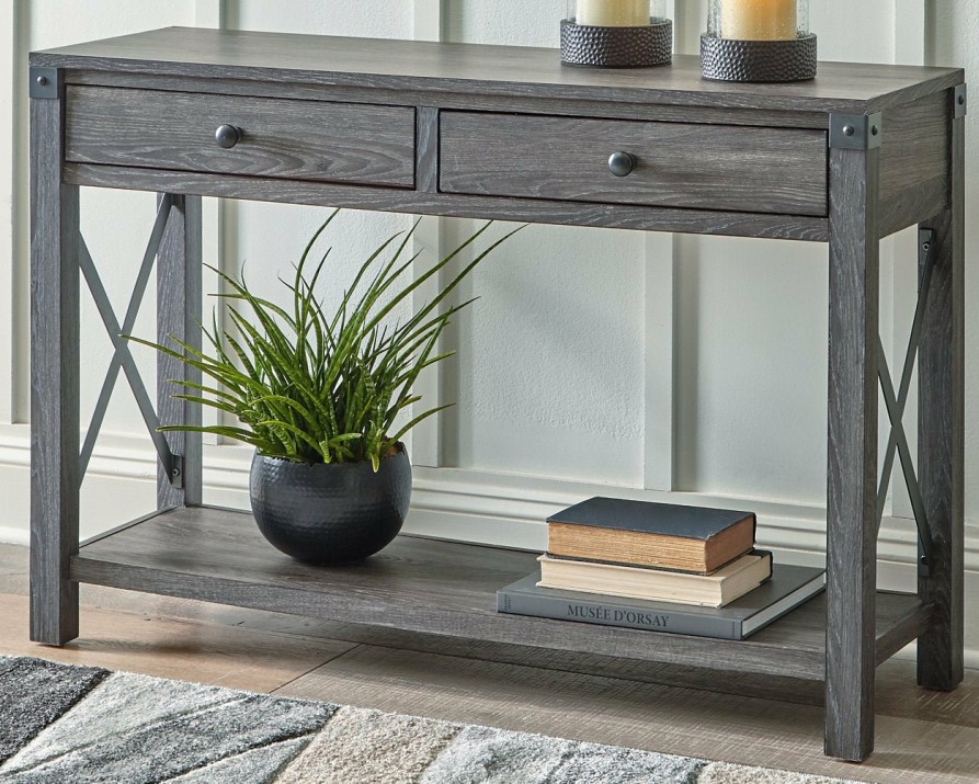 Living Room Ashley Furniture | Freedan Sofa/Console Table