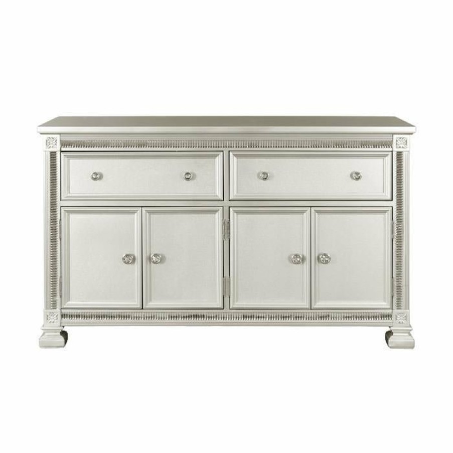 Dining Room Homelegance (Homerica East) | Homelegance Bevelle Buffet In Silver 1958-55