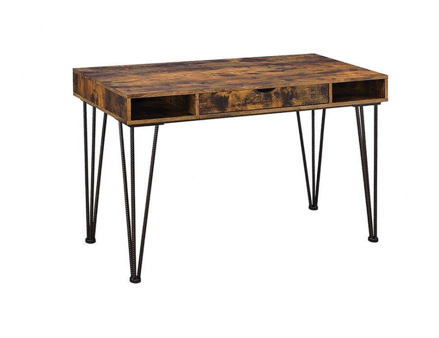 Home Office Coaster Z2 Premium | Industrial Antique Nutmeg Writing Desk