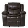 Living Room Homelegance (Homerica East) | Homelegance Furniture Bastrop Glider Reclining Chair In Brown 8230Brw-1