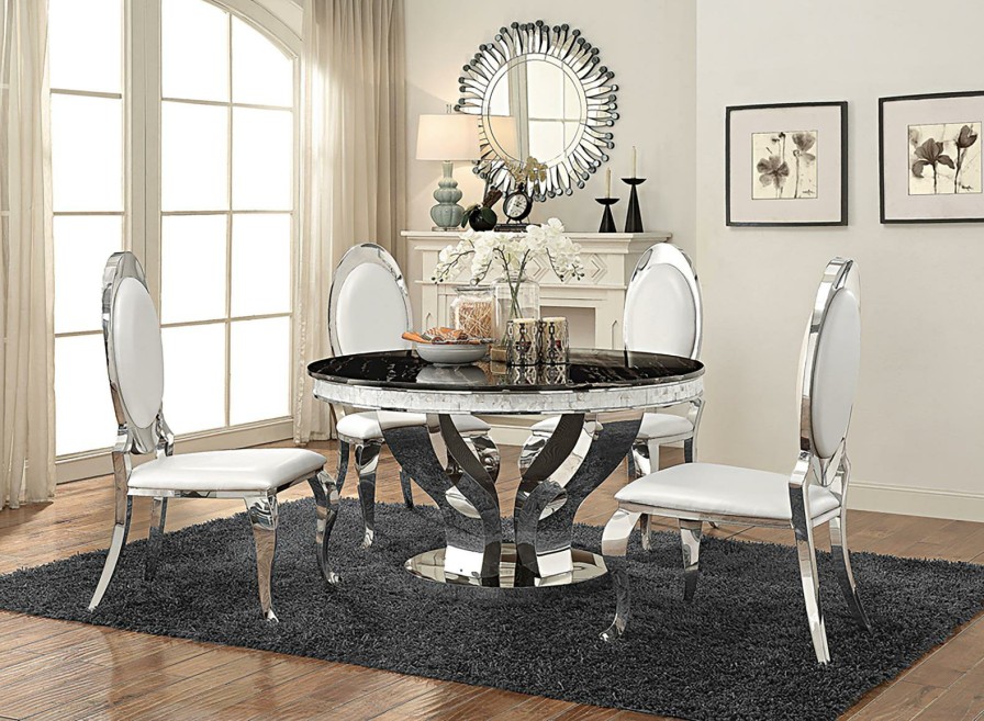 Dining Room Coaster Z2 Premium | 107891 S5 5 Pc Set (Tbl+4Chairs)