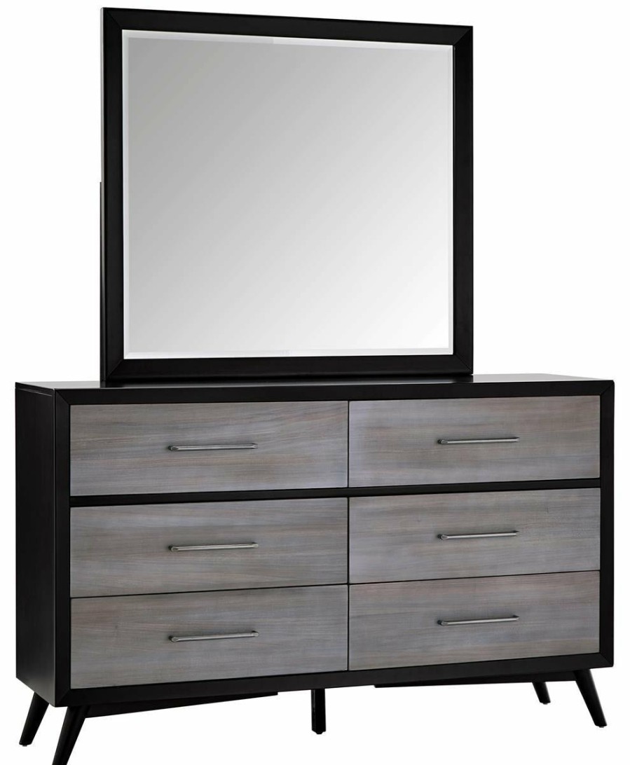 Bedroom Homelegance (Homerica East) | Homelegance Raku 6 Drawer Dresser In Gray 1711-5