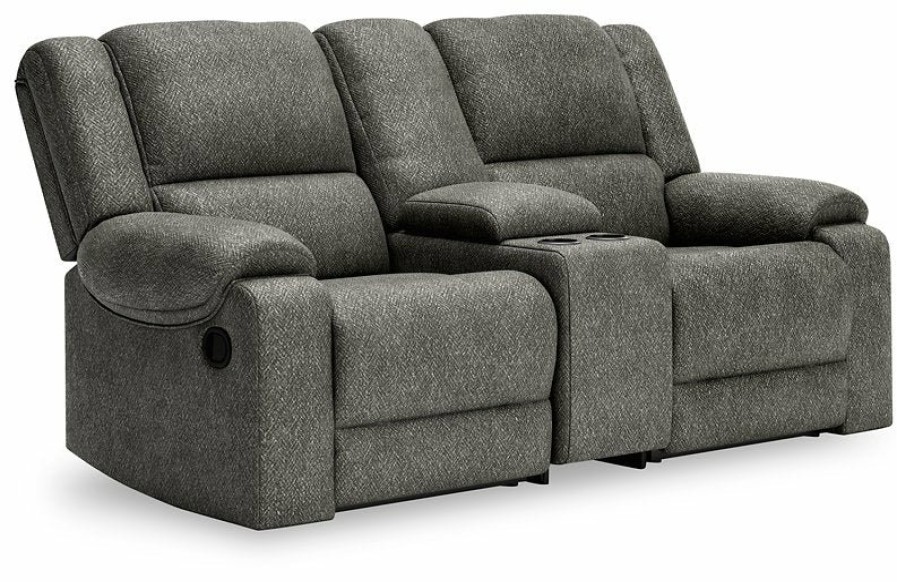 Living Room Ashley Furniture | Benlocke 3-Piece Reclining Loveseat With Console