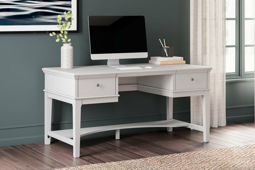 Home Office Ashley Furniture | Kanwyn Home Office Storage Leg Desk